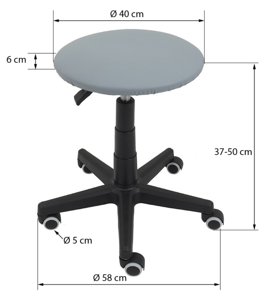 Hocker auf Rädern